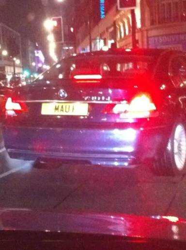 UK Number Plate MAU 1