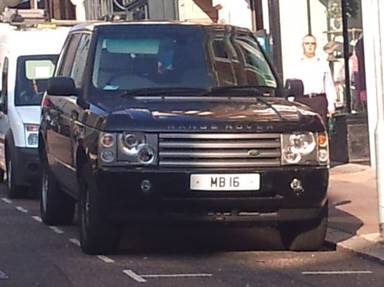 UK Number Plate MB 16
