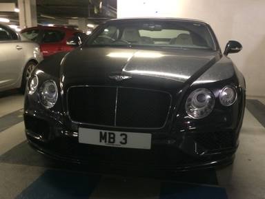 UK Number Plate MB 3