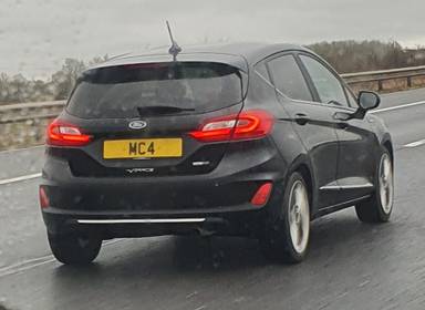 UK Number Plate MC 4