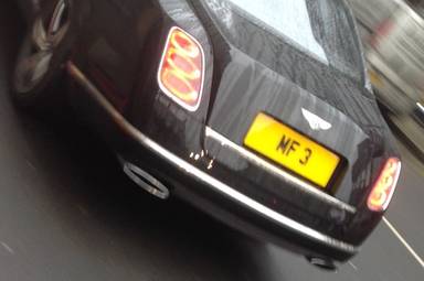 UK Number Plate MF 3
