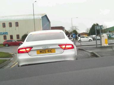 UK Number Plate MOS 41C