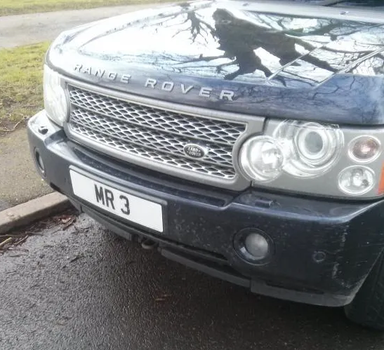 UK Number Plate MR 3
