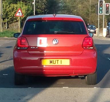 UK Number Plate MUT 1