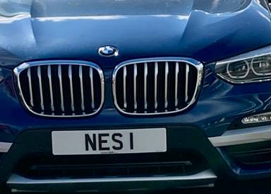 UK Number Plate NES 1