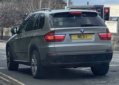 UK Number Plate NES 1