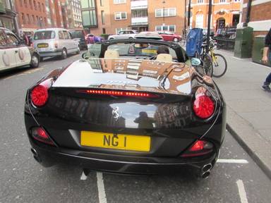 UK Number Plate NG 1