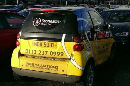 NOW 501D number plate – Stoneacre Properties