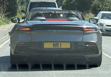 UK Number Plate NR 1