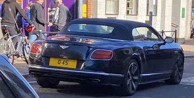 UK Number Plate O 45