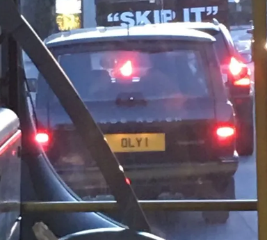 UK Number Plate OLY 1