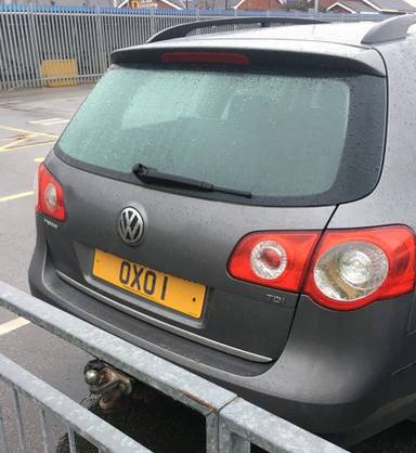 UK Number Plate OXO 1
