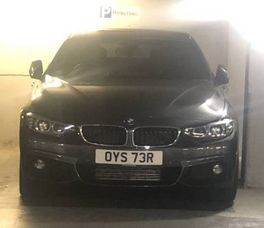 UK Number Plate OYS 73R