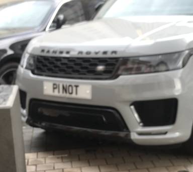 UK Number Plate P1 NOT