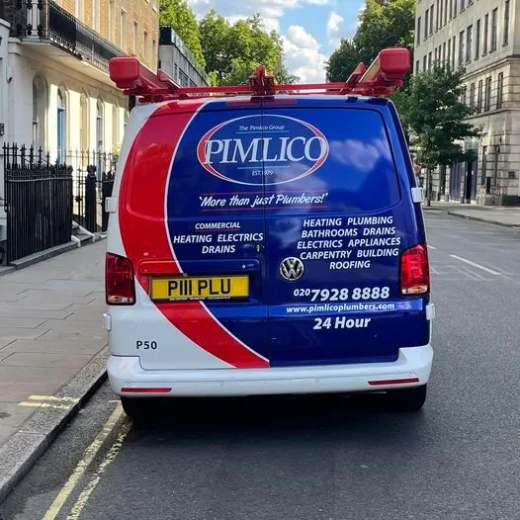 P111 PLU number plate – Pimlico Plumbers
