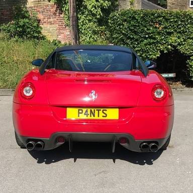 UK Number Plate P4 NTS