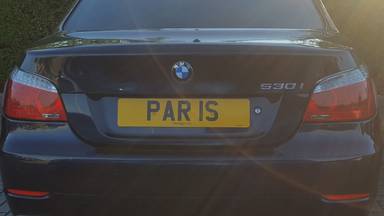 UK Number Plate PAR 1S