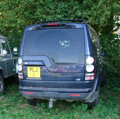 UK Number Plate PLJ 1