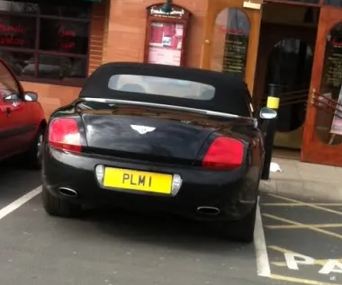 UK Number Plate PLM 1
