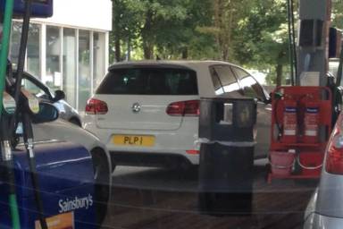 UK Number Plate PLP 1