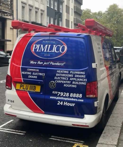 PLU 111B number plate – Pimlico Plumbers