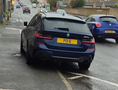 UK Number Plate PO 6