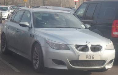 UK Number Plate PO 6