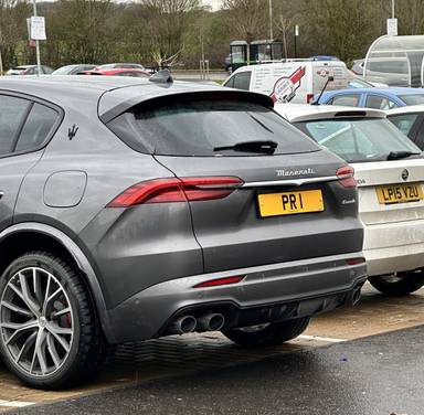 UK Number Plate PR 1