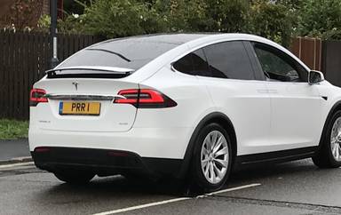 UK Number Plate PRR 1