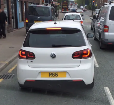 UK Number Plate R 66