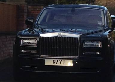 UK Number Plate RAY 1
