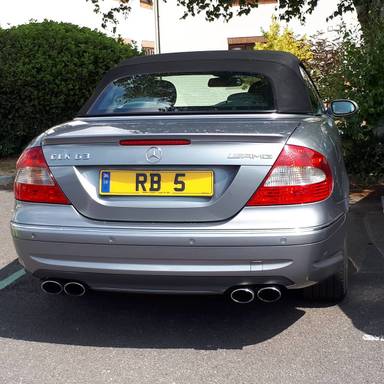 UK Number Plate RB 5