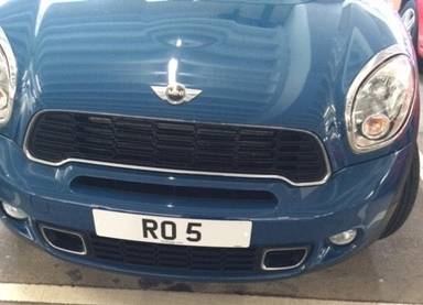 UK Number Plate RO 5