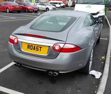UK Number Plate ROA 5T