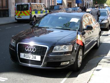 UK Number Plate ROU 3A