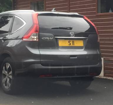UK Number Plate S 11