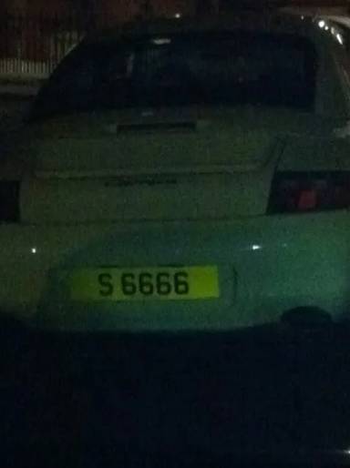 UK Number Plate S 6666