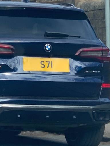 UK Number Plate S 71