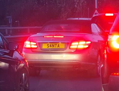 UK Number Plate S4 NTA