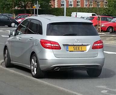 UK Number Plate SEE 1