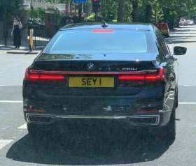 SEY 1 on a vehicle — Seychelles diplomatic registration
