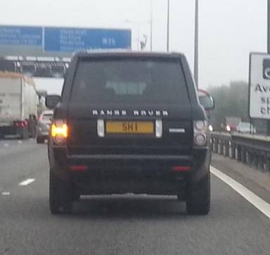 UK Number Plate SH 1
