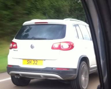UK Number Plate SH 32