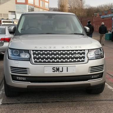 UK Number Plate SMJ 1