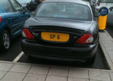 UK Number Plate SP 6