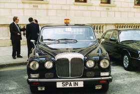 SPA 1N on a vehicle — Spain diplomatic registration