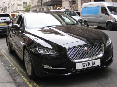 UK Number Plate SVK 1A