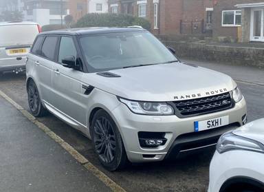 UK Number Plate SXH 1