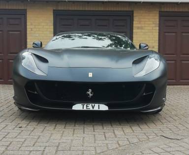 UK Number Plate TEV 1