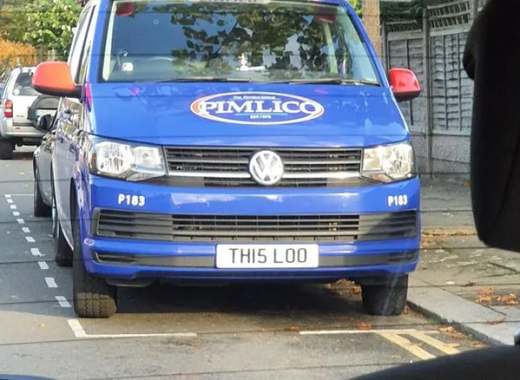 TH15 LOO number plate – Pimlico Plumbers